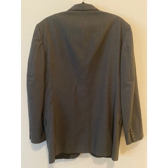 Oscar De La Renta 2 pc Gray Suit Single-Breast Jacket Blazer Pants XL - Picture 4 of 16